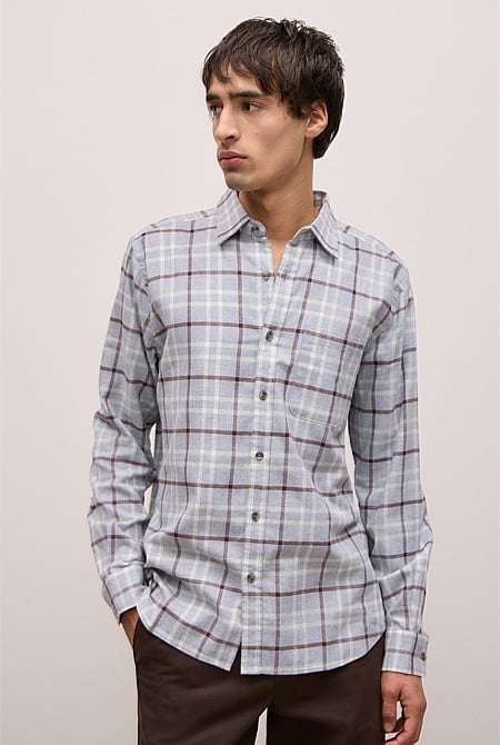 MONZ CART #7747 Cotton Check Shirt