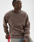 MONZ CART #7768 Oversized Heavyweight Jumper - Chocolate Brown