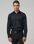 MONZ CART #7751 Black Long Sleeve Premium Dress Shirt