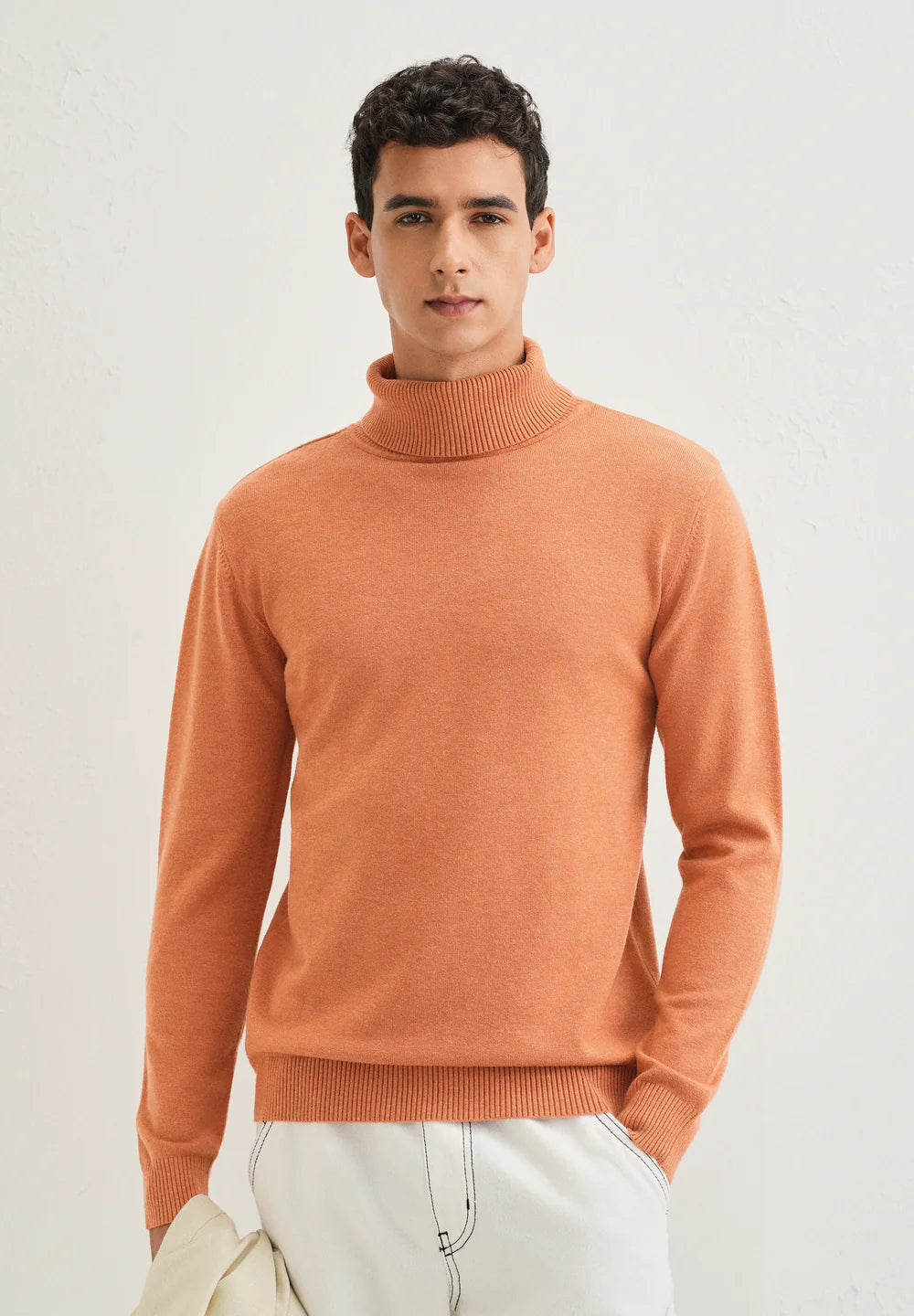 MONZ CART #7728 ORANGE TURTLE NECK