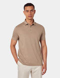 MONZ CART #7740 Beige Polo Shirt